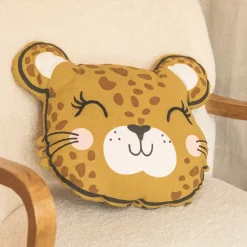 Cuscino rettangolare per bambini in cotone (45 x 40 cm) Lola Caramel