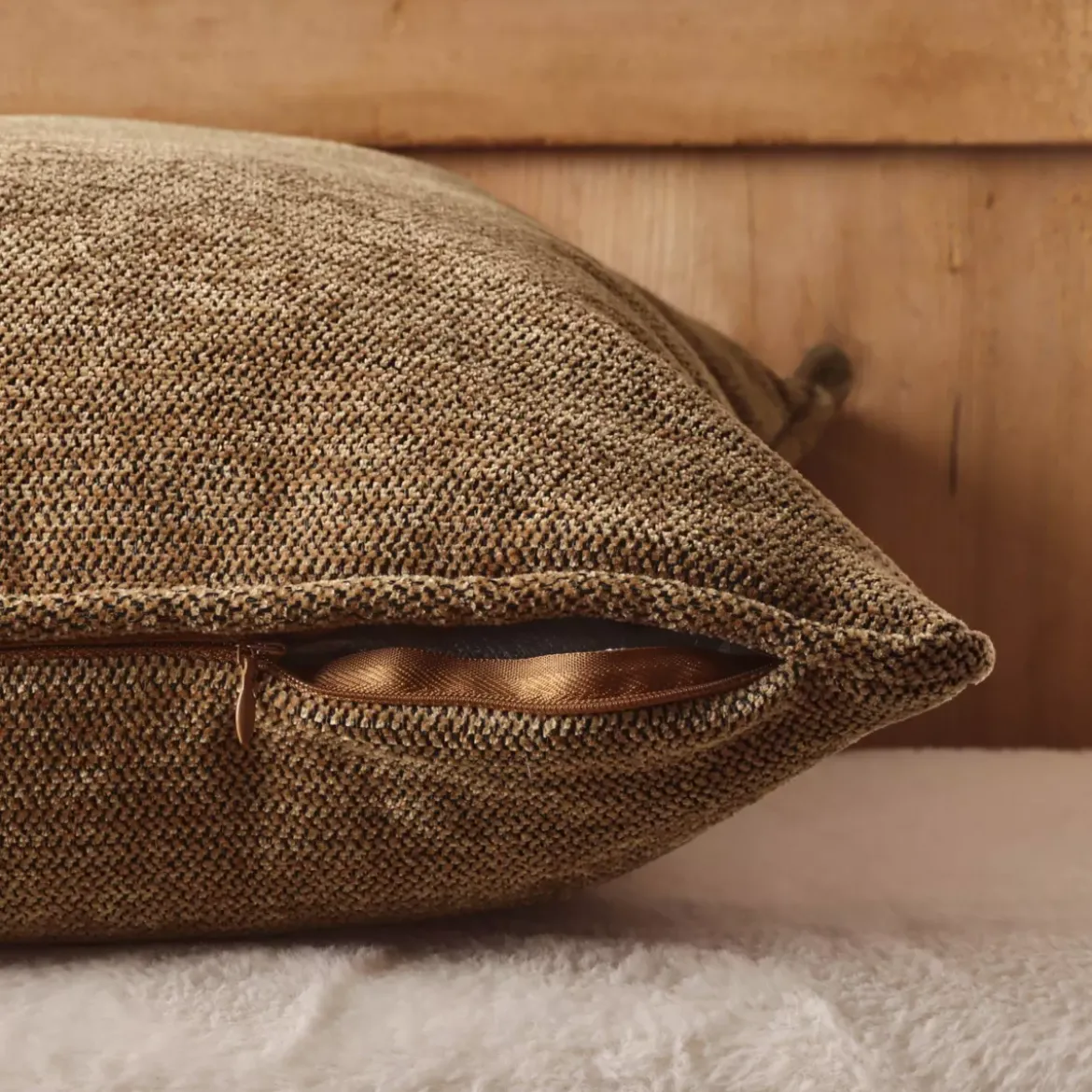 Cuscino rettangolare tessuto (40 x 60 cm) Magnus Camel