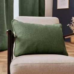 Cuscino rettangolare tessuto (40 x 60 cm) Alba Verde cachi