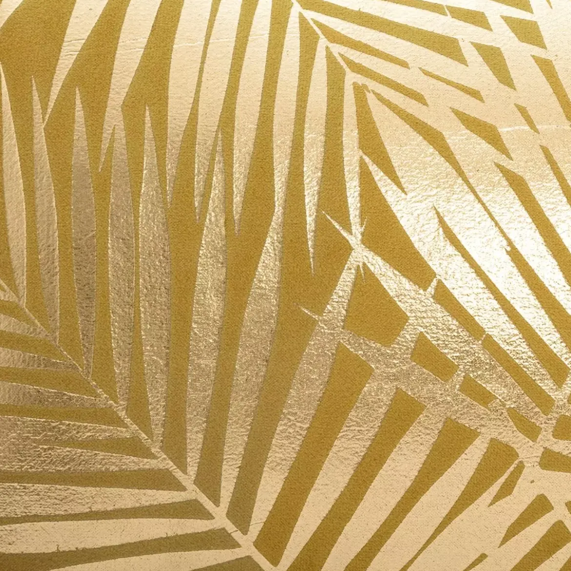 Cuscino rettangolare velluto Or Tropic Giallo ocra