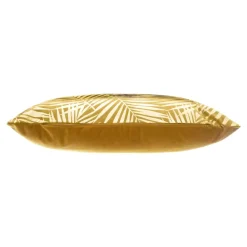 Cuscino rettangolare velluto Or Tropic Giallo ocra