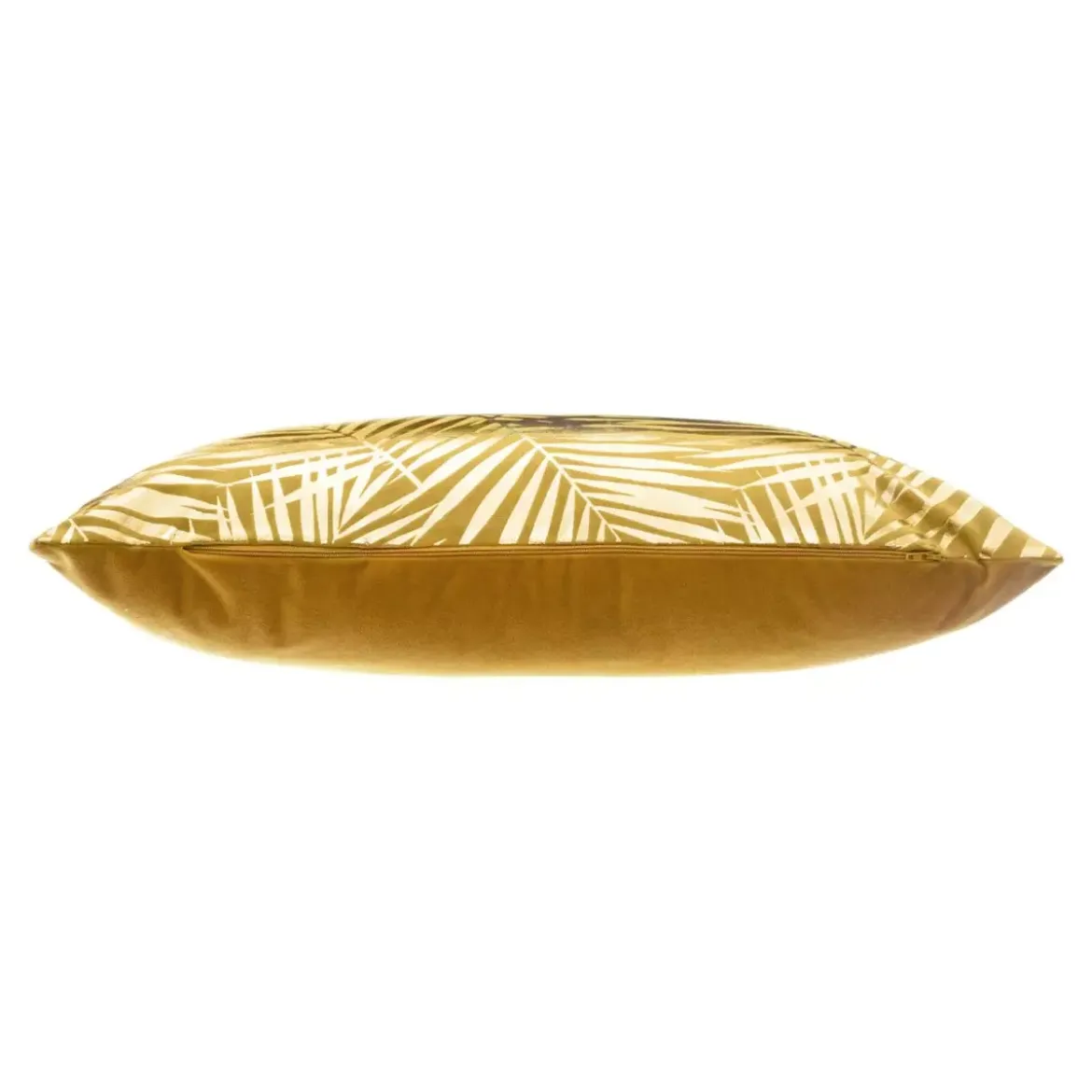 Cuscino rettangolare velluto Or Tropic Giallo ocra