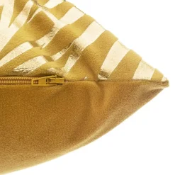 Cuscino rettangolare velluto Or Tropic Giallo ocra