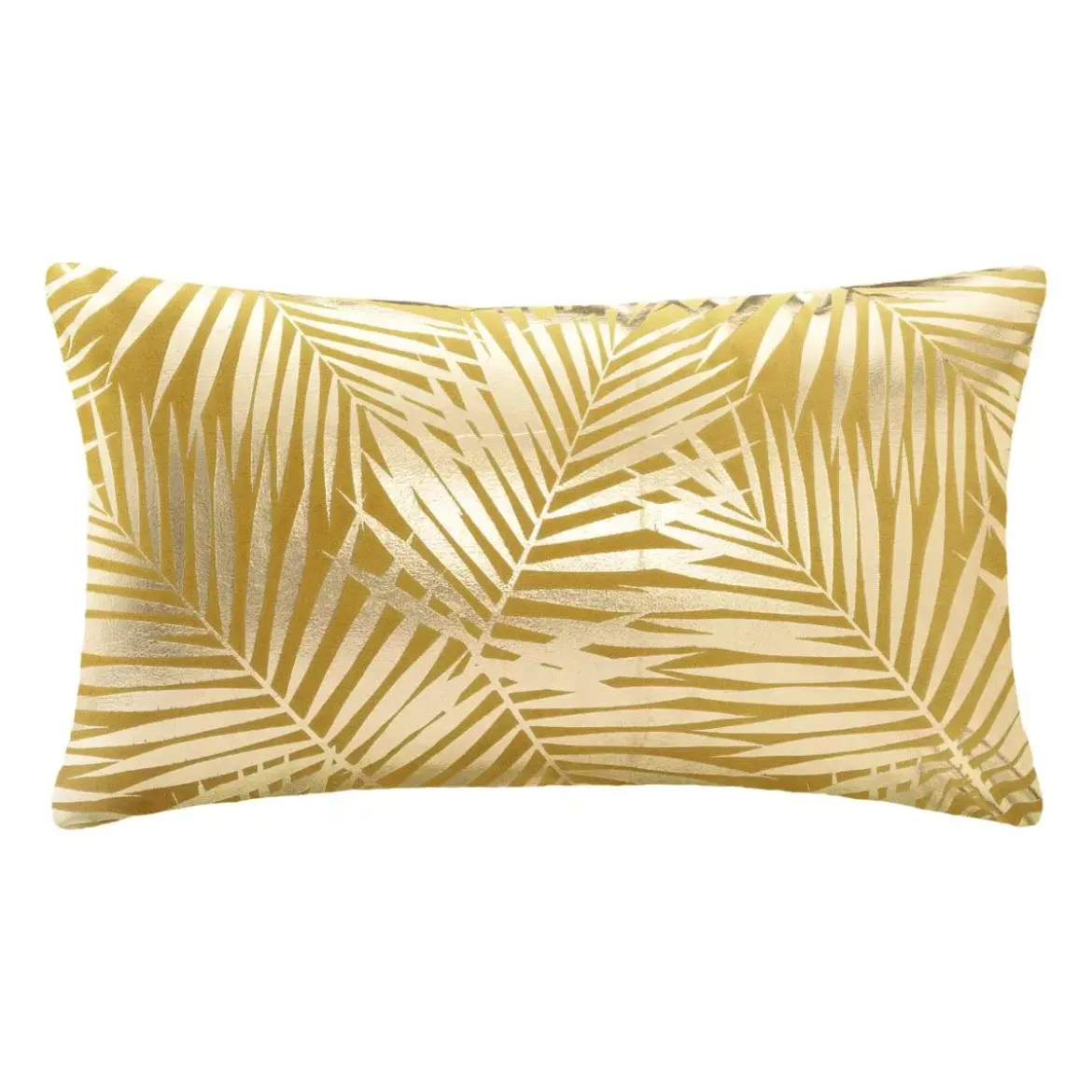 Cuscino rettangolare velluto Or Tropic Giallo ocra