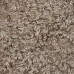 Cuscino rotondo bouclé (40 cm) Cosylife Tortora