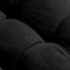 Cuscino rotondo per sedia in cotone (40 cm) Pixel Nero
