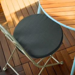 Cuscino rotondo per sedia da esterno (40 cm) Sunset Grigio antracite