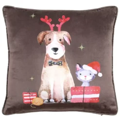 Cuscino (40 cm) Joyeux Marrone cioccolato