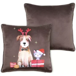 Cuscino (40 cm) Joyeux Marrone cioccolato