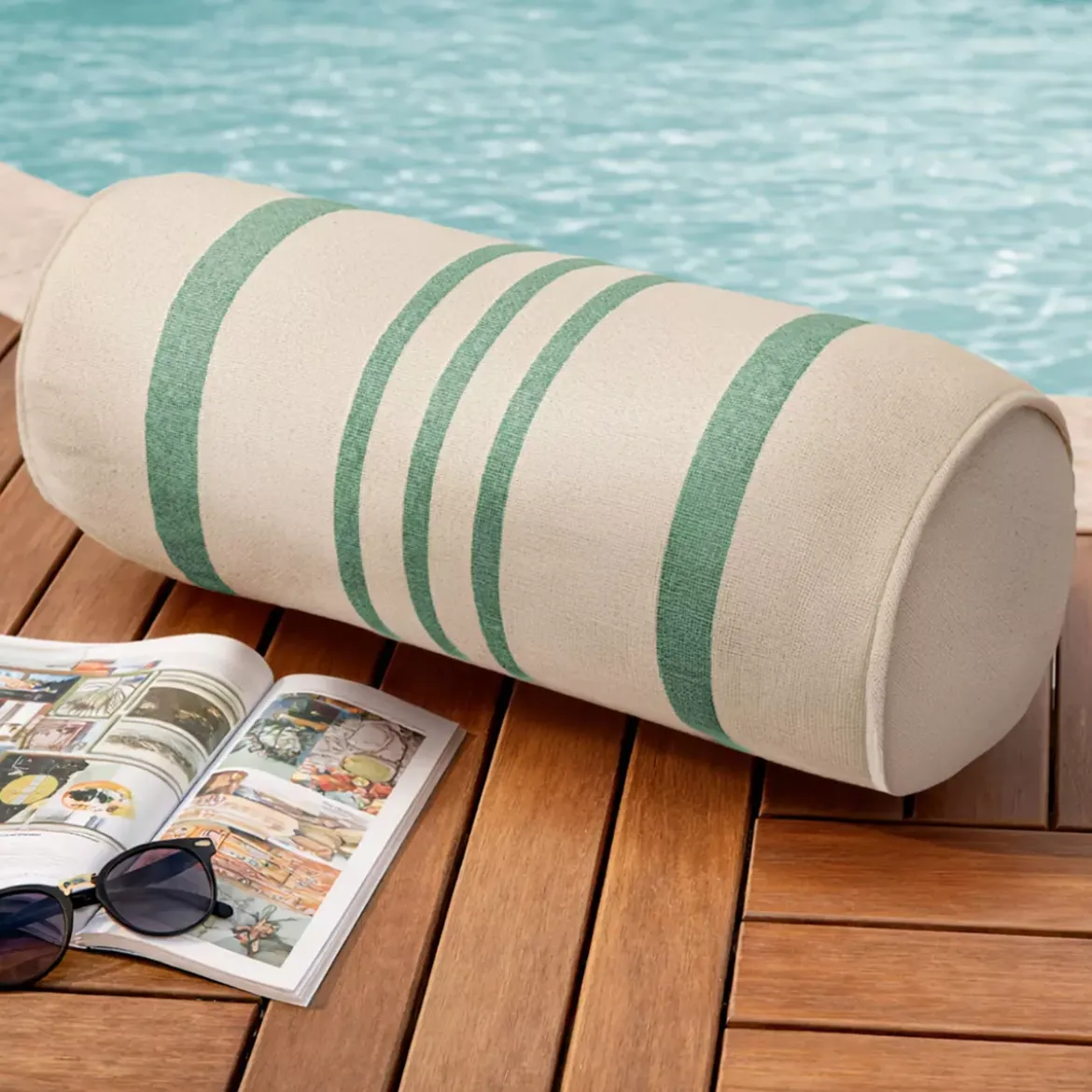 Cuscino da esterno a forma di poltrona (20 x 45 cm) Nautira Verde