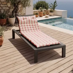Cuscino da sdraio avvolgibile (60 x 180 cm) Ocealys Rosso