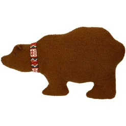 Cuscino di Natale bouclé (65 x 37 cm) Orso polare Marrone