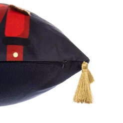 Cuscino di Natale quadrato (40 cm) Schiaccianoci blu marino