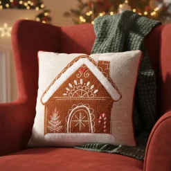 Cuscino di Natale quadrato in cotone (45 x 45 cm) Maison Rosso