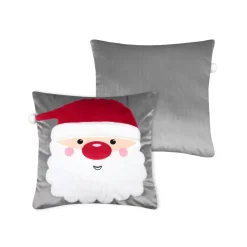 Cuscino di Natale quadrato velluto (45 x 45 cm) Edgard Babbo Natale Grigio