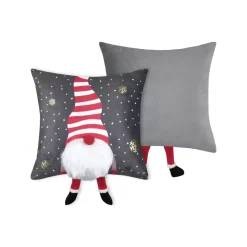 Cuscino di Natale quadrato velluto (40 x 40 cm) Edgard Grigio