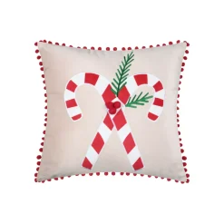 Cuscino natalizio quadrato in velluto (45 x 45 cm) Lucien Rosso