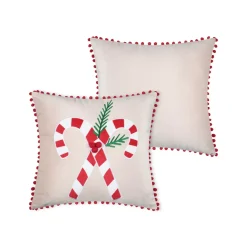 Cuscino natalizio quadrato in velluto (45 x 45 cm) Lucien Rosso