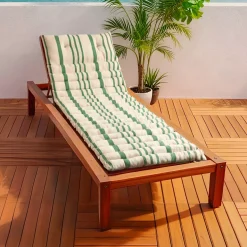 Cuscino per sdraio trapuntato (180 x 60 cm) Nautira Verde