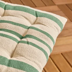 Cuscino per sedia da esterno quadrato in tela di cotone (38 x 38 cm) Nautira Verde