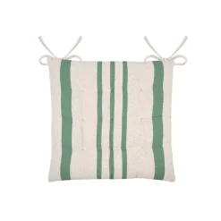 Cuscino per sedia da esterno quadrato in tela di cotone (38 x 38 cm) Nautira Verde