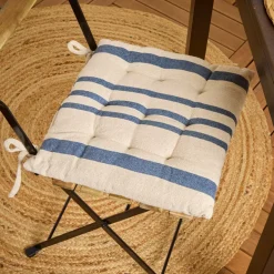 Cuscino per sedia quadrato (38 cm) Manduel Blu marino
