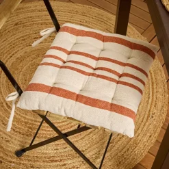 Cuscino per sedia quadrato (38 cm) Manduel Arancione