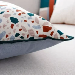 Cuscino quadrato cotone (40 cm) Terrazzo Multicolore