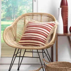 Cuscino quadrato cotone (40 x 40 cm) Atlas Terracotta