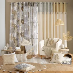 Cuscino quadrato cotone (40 x 40 cm) Blanca Beige