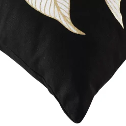 Cuscino quadrato cotone (45 x 45 cm) Jill Nero
