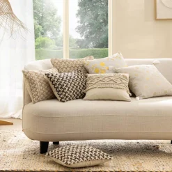 Cuscino quadrato cotone (40 x 40 cm) Loumeo Beige