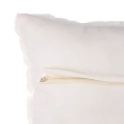 Cuscino quadrato ecopelliccia (45 cm) Manoir Bianco