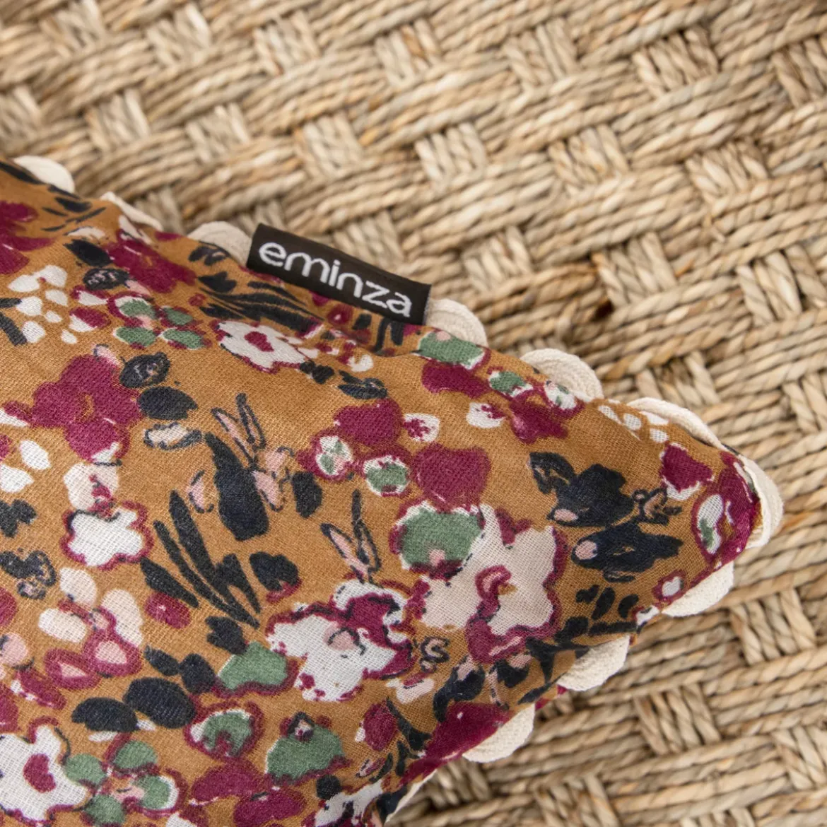 Cuscino quadrato garza di cotone (40 x 40 cm) Constance Camel