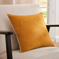 Cuscino quadrato in bouclé (40 x 40 cm) Ava Giallo ocra