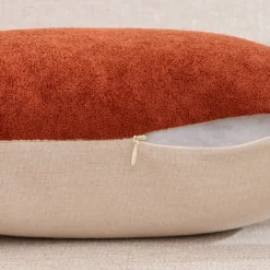 Cuscino quadrato in bouclé (40 x 40 cm) Ava Terracotta