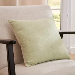 Cuscino quadrato in bouclé (40 x 40 cm) Ava Verde rosmarino
