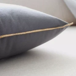 Cuscino quadrato in cotone (40 cm) Harmony Grigio