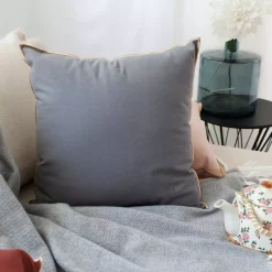 Cuscino quadrato in cotone (40 cm) Harmony Grigio