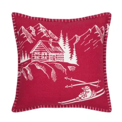 Cuscino Quadrato in Cotone (45 x 45 cm) Villard Rosso