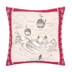 Cuscino quadrato in cotone (45 x 45 cm) Villard Ecru