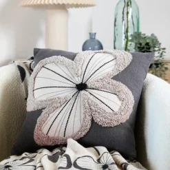 Cuscino quadrato in cotone (40 x 40 cm) Tilda Grigio ardesia