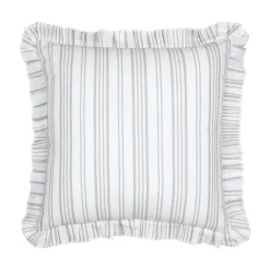 Cuscino quadrato in cotone (50 x 50 cm) Joséphine Ecru