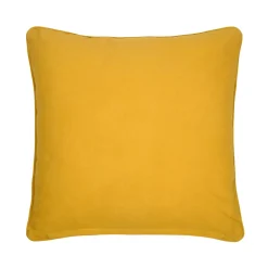 Cuscino quadrato in cotone (50 x 50 cm) Emmy Giallo senape