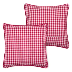 Cuscino quadrato in cotone (45 x 45 cm) Bardot Rosso