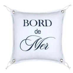 Cuscino quadrato in cotone (45 x 45 cm) Bordemer Bianco