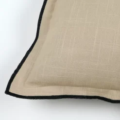 Cuscino quadrato in cotone (45 x 45 cm) Helios Ecru