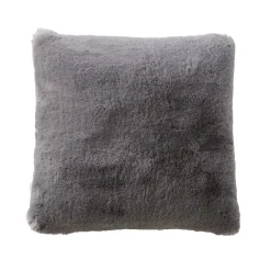 Cuscino quadrato in ecopelliccia (45 x 45 cm) Finn Grigio antracite
