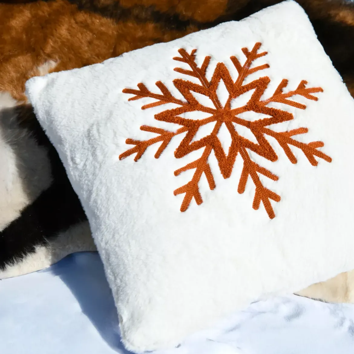 Cuscino quadrato in finta pelliccia (45 x 45 cm) Wildforest Marrone