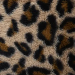 Cuscino quadrato in finta pelliccia di leopardo (45 x 45 cm) Fauves Camel